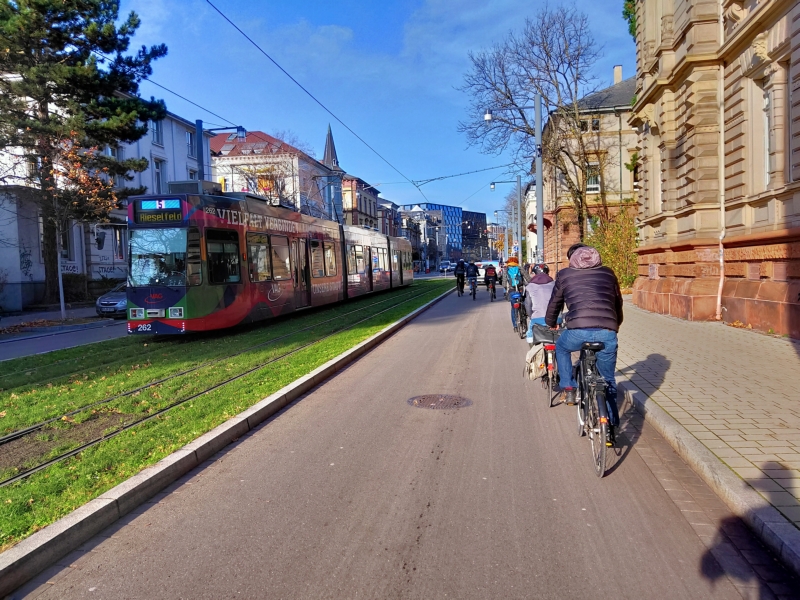 Tram and cycles, Freiburg Tram and cycles, Freiburg