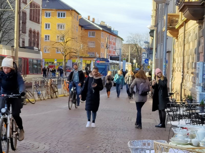 Shopping street, Freiburg Shopping street, Freiburg