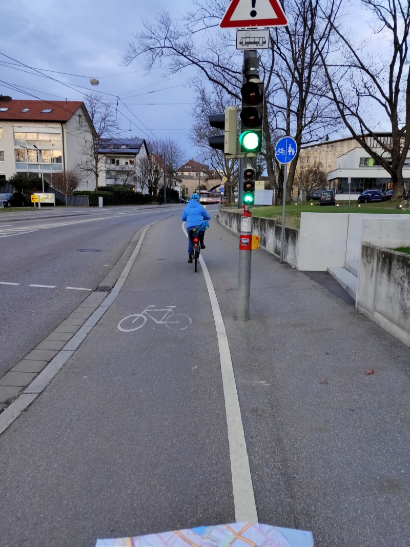 Shared footway, Freiburg Shared footway, Freiburg