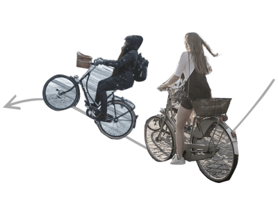 Two Girls Biking