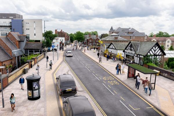 Greater Manchester - Bee Network Improvement Greater Manchester - Bee Network Improvements - Sale School Road